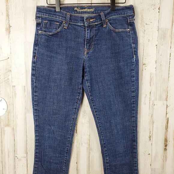 Old Navy Sweetheart Straight Leg Jeans Blue Size 6L - Picture 4 of 10